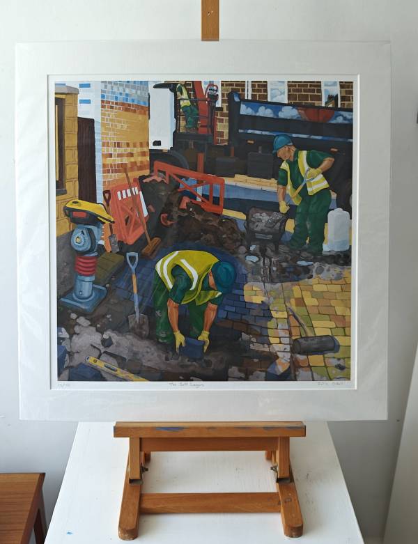 - a , Print by Julia Odell, measuring 46 x 46 cm (H x W) framed at 59 x 59 cm £145